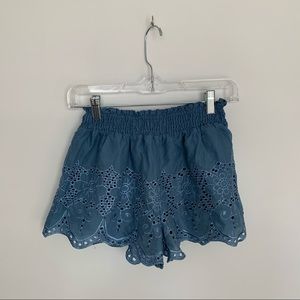 Smell The Roses Eyelet Lace Shorts